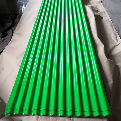 AiSi ASTM DIN GB สีเคลือบแผ่นหลังคาเหล็ก corrugated