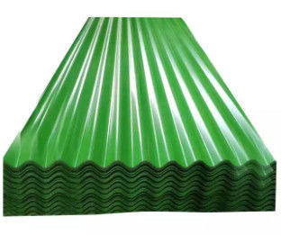 0.45 มม 0.6 มม หนา สีซองเคลือบแผ่นหลังคาเหล็ก Prepainted ผนังหลังคาโลหะ corrugated